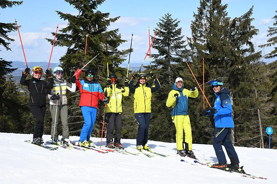 People on snow mountain